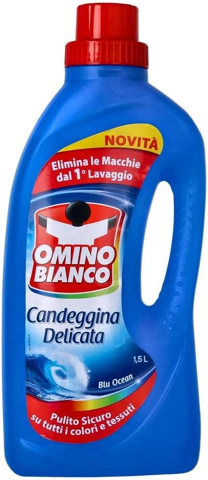 OMINO BIANCO CANDEGGINA DELICATA BLU OCEAN IN FORMATO DA 1.5 LT