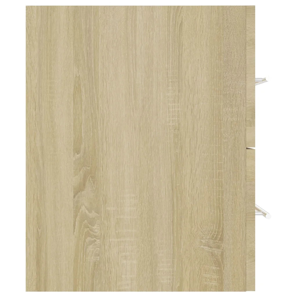 Set Mobili da Bagno | Armadio da bagno 2 pz Rovere Sonoma in Legno Multistrato