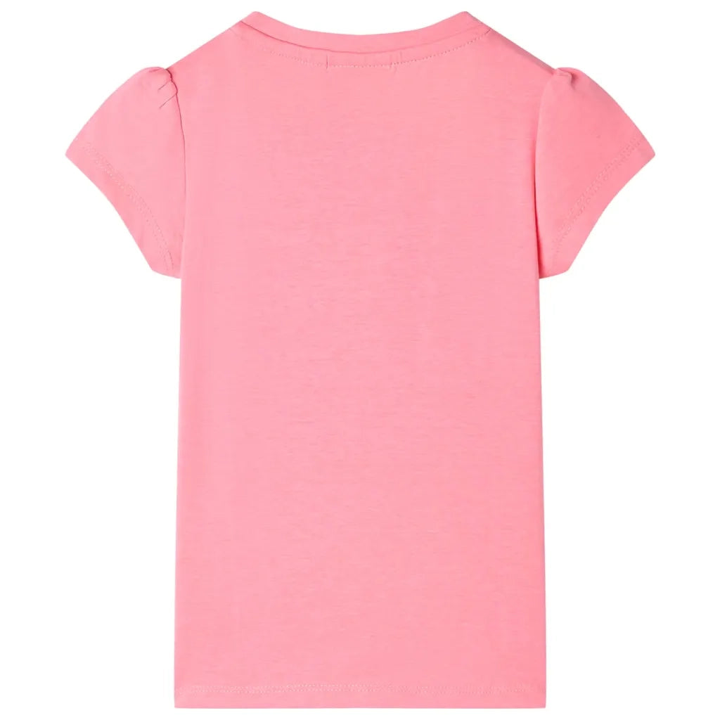 Maglietta da Bambina Rosa Neon 128 10457