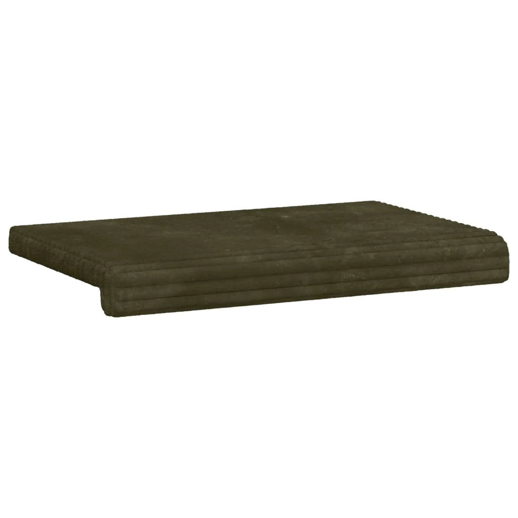 Cuscino per panchina Corduroy Morbido Verde Profondità 35 cm 42043224