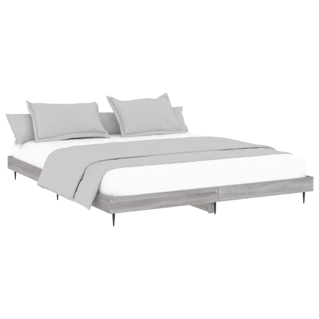 Giroletto-Struttura Letto Grigio Sonoma 120x200 cm in Legno Multistrato 466752