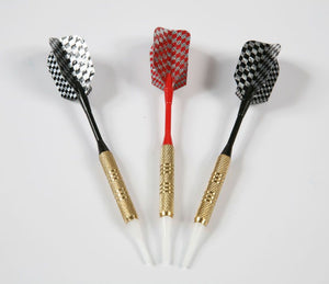 Set tre dardi in ottone punte in plastica per bersaglio elettronico