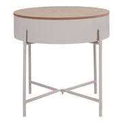 Tavolino Sisco, Beige, Truciolare Melaminico, 40x40x40 cm