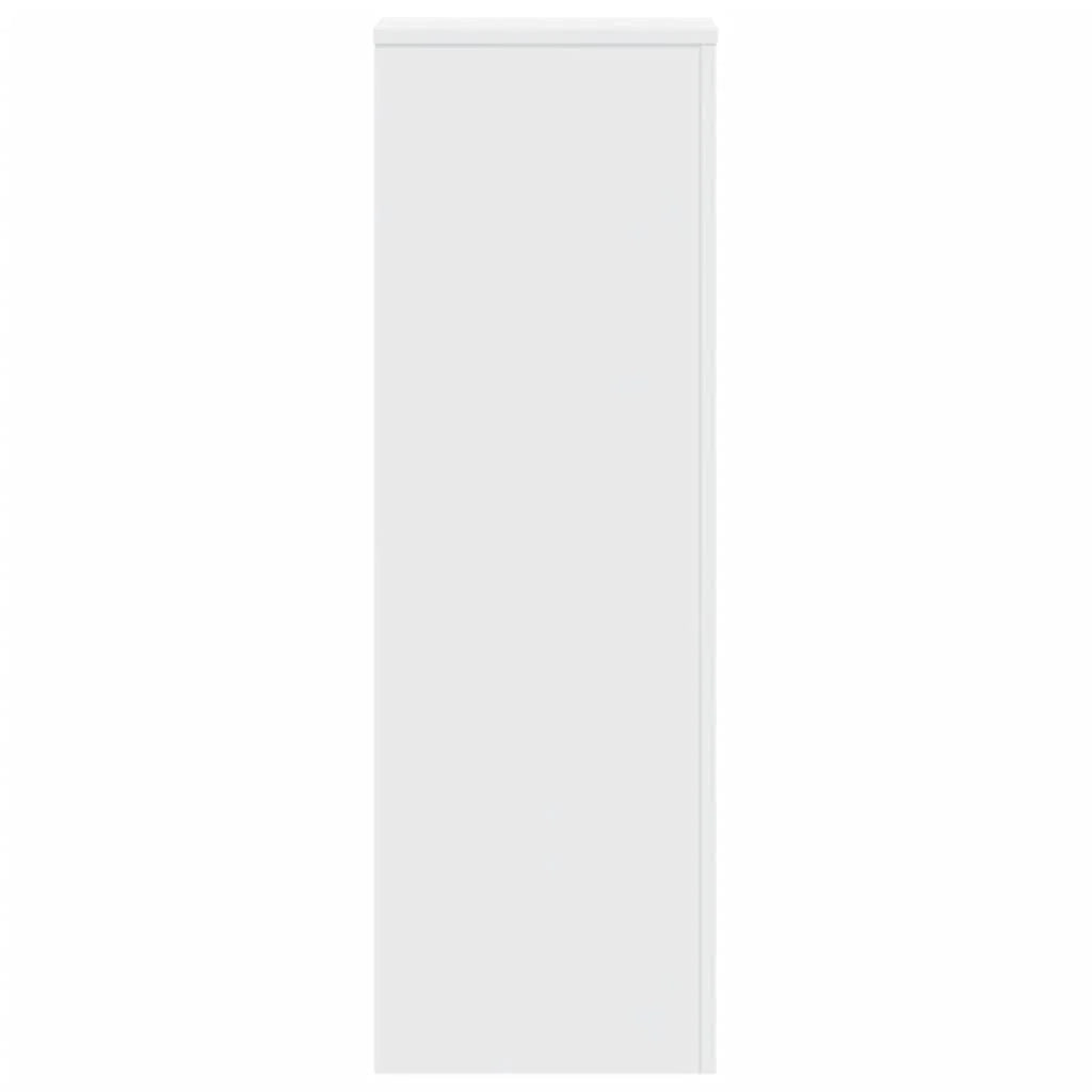 Portavasi mobiletto per fiori 33 x 33 x 100 cm legno ingegnerizzato bianco 02_0045139