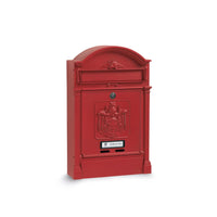 OWIJI Cassetta Postale Esterno Personale Rossa Alluminio Dimensioni 41 x 9,5 x 25,5 Cm Stile Tradizionale…