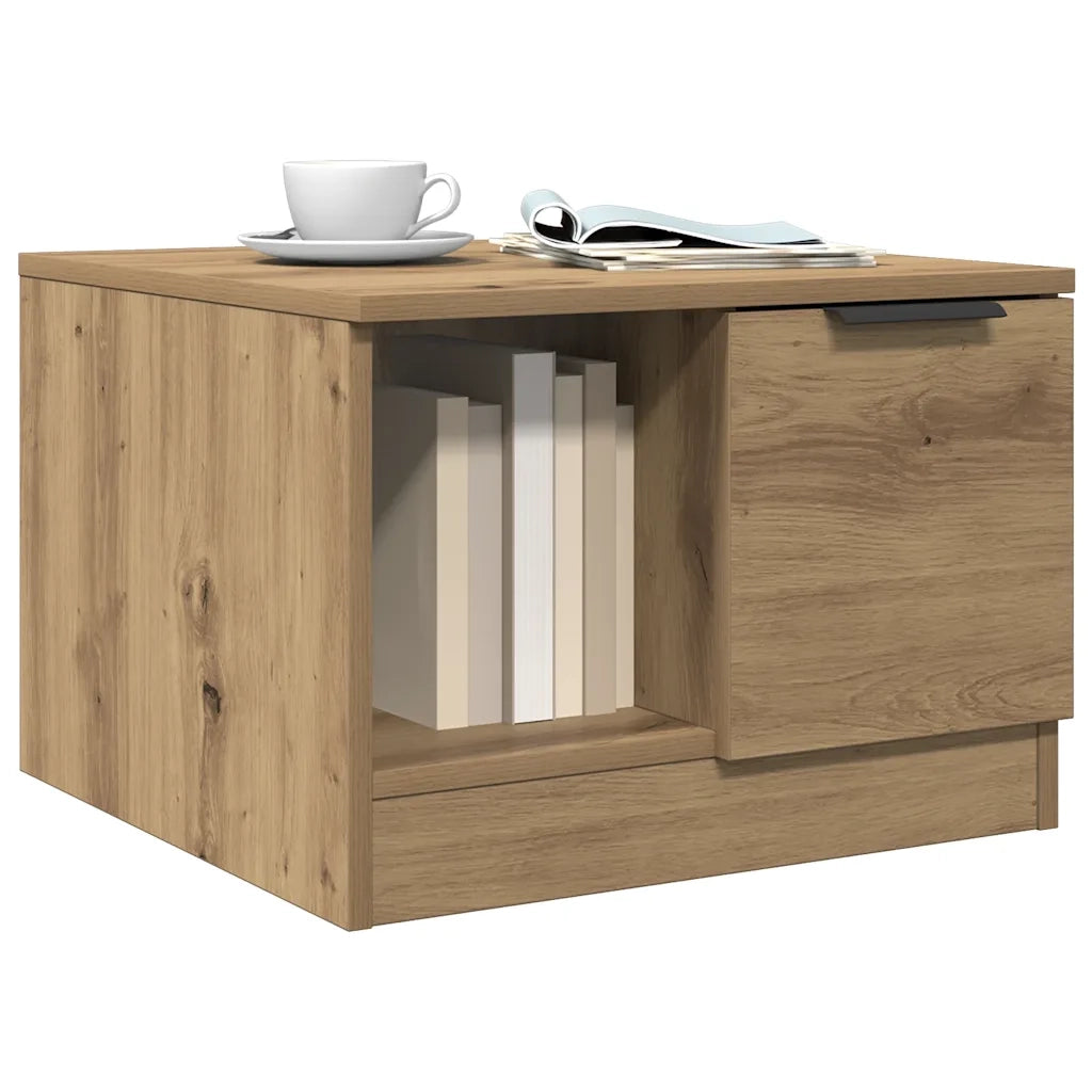 Tavolino da Salotto Rovere Artigianale 50x50x36 cm Truciolato 856849