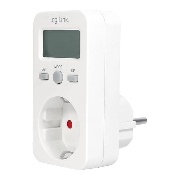 LogiLink EM0002 Misuratore di Consumo Energetico Presa Schuko 16A 3680W Display LCD kWh
