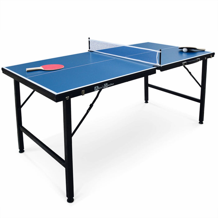 Mini tavolo da ping-pong con accessori, blu