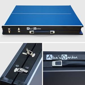 Mini tavolo da ping-pong con accessori, blu