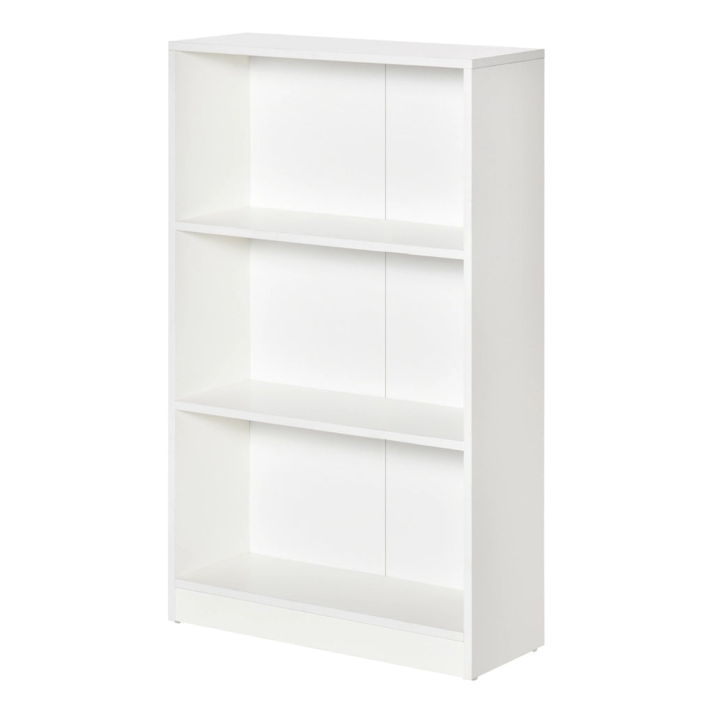 Libreria con 3 Scomparti per Libri ¨C zephmum ¨C 62.2x24x102.4 cm Bianco