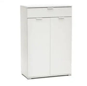 Credenza moderna 2 ante+cassetto bianco già montato L75 H105 P38