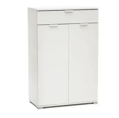 Credenza moderna 2 ante+cassetto bianco già montato L75 H105 P38