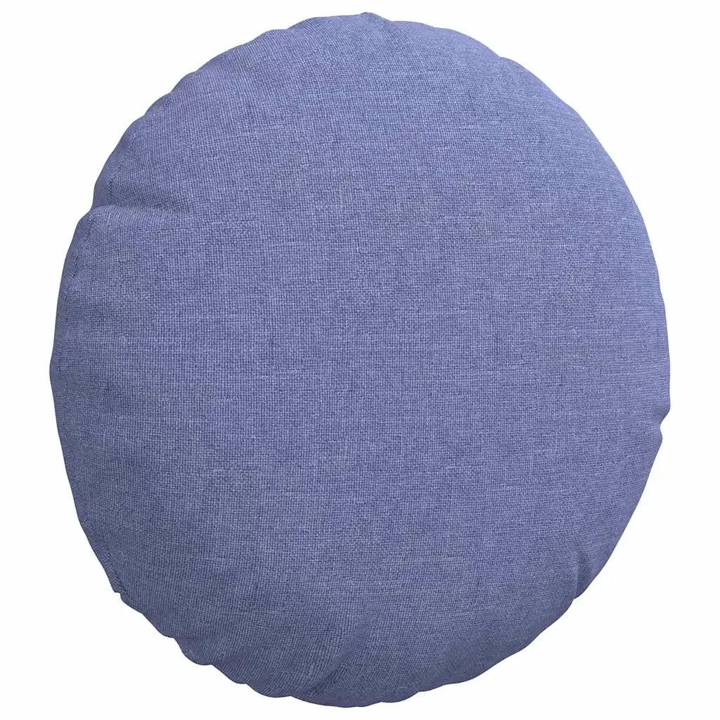 Cuscini per Seduta 2 pcs Blu jeans Ø30 x 13 cm Tessuto 42014097