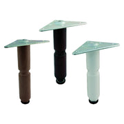 PIEDINO PER MOBILI cm 10 noce- 4 pezzi