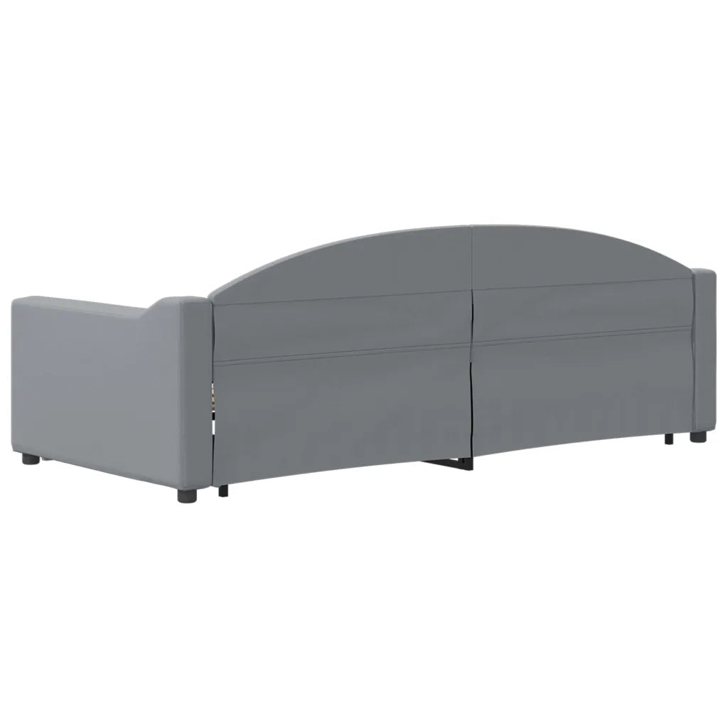 Divano letto | Sof¨¤ letto | Letto singolo Estraibile Grigio Chiaro 90x190 Tessuto