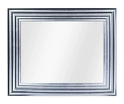 Mobili2g - specchiera foglia argento brillante rettangolare- misure: l.90 x h.148 x p.5