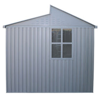 Casetta Box da Giardino 323,3x242,6x235,2 cm in Alluminio Grigio