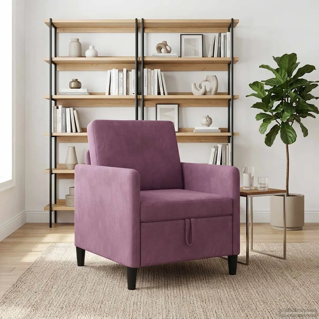 Divano con Storage Viola 72 x 78 x 87 cm Poliestere 42036890