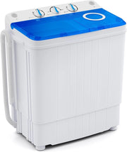 GX10587US-DK-GX-PF, 18,0 libbre di lavaggio compatto Spinner combinato con scarico pompa, doppia vasca da 11 libbre di rotazione 7 libbre, Lavatrici portatili per appartamento, RV Dorm College