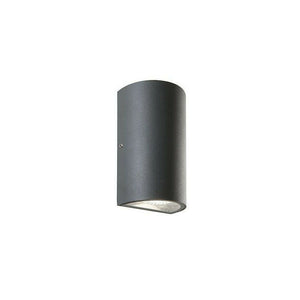 Applique Lampada Esterno Plafoniera Led Parete Doppia Luce Giardino 12W Sovil Colore: Grigio