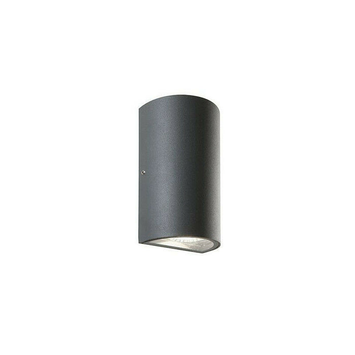 Applique Lampada Esterno Plafoniera Led Parete Doppia Luce Giardino 12W Sovil Colore: Grigio