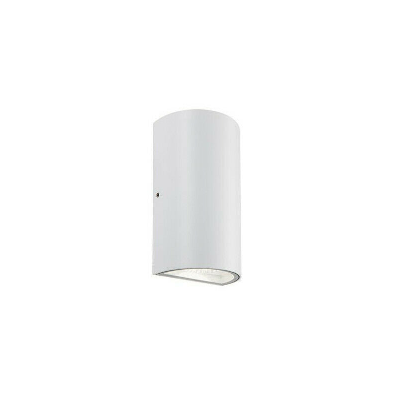 Applique Lampada Esterno Plafoniera Led Parete Doppia Luce Giardino 12W Sovil Colore: Bianco