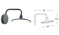 Applique Led Piatto Lampada Parete Lanterna Illuminazione Esterna Focus Sovil
