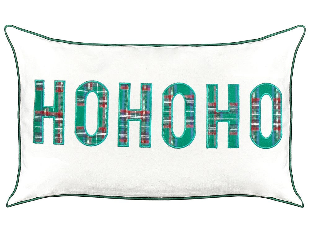 Set di 2 cuscini sparsi in tessuto poliestere bianco con motivo natalizio Tartan 30 x 50 cm Accessorio per la decorazione