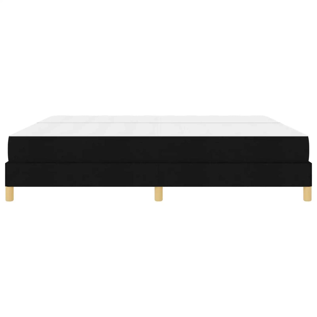 Letto a molle con materasso Nero 200 x 200 cm Tessuto 3398593