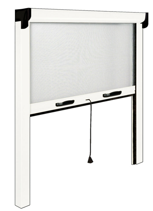 Zanzariera a Rullo Finestra Verticale Avvolgibile Riducibile Antibatterica Sunox Misure: 100 cm X 160 cm