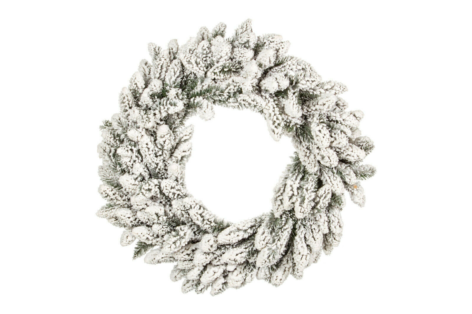Corona Natalizia Innevata per Porta e Finestre Ghirlanda con Neve Addobbi Natale Dimensione: Ø 60