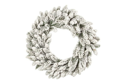 Corona Natalizia Innevata per Porta e Finestre Ghirlanda con Neve Addobbi Natale Dimensione: Ø 60