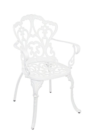 Sedia Giardino Esterno in Alluminio Victoria Bizzotto Veranda Terrazza Bianca Set: 1 Sedia