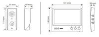 Videocitofono Bticino Kit 315511 monofamiliare Monitor Display 7" Colori 4 Fili