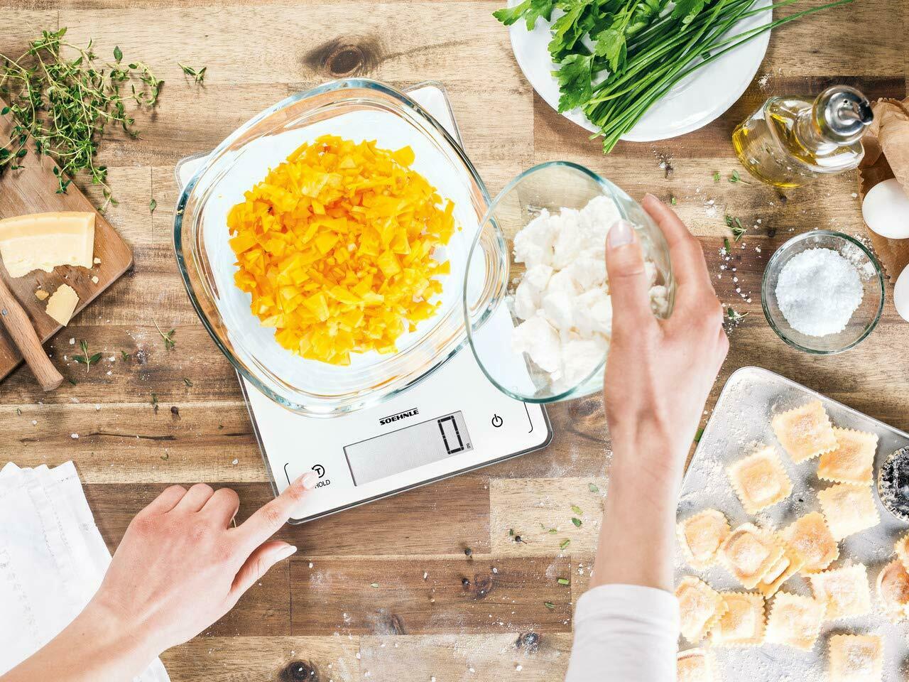 Bilancia Elettronica Cucina Alimenti 1g Display LCD Digitale Tara Hold Leifheit