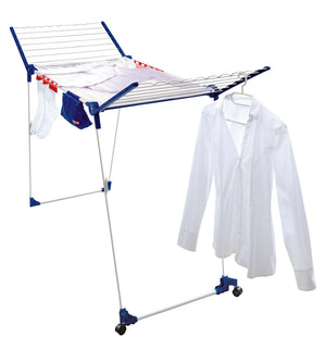 Stendibiancheria con Ruote 5 Supporti Stendipanni Stendino Pegasus 200 Leifheit