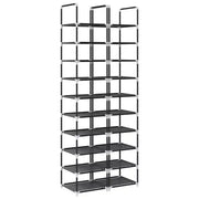 Scarpiere a 10 Livelli 2 pz | Mobile per scarpe 33x33x174 cm in Tessuto Non Tessuto