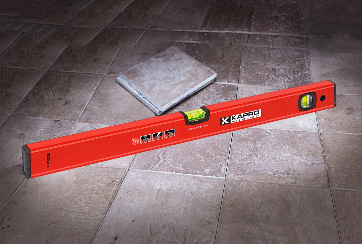 LIVELLA MANUALE 60cm CON BOLLE KAPRO 752 MERCURY - 752-40-60