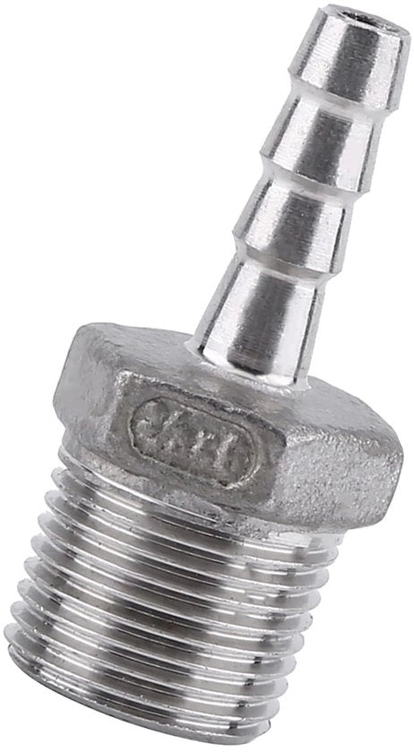 Flessimetteria - Connettore di Sfiato - Connettore di Sostegno - 304 Acciaio Inossidabile - Adattatore di Connettore Rapido - Acqua/Aria/Carburante - Sostenibile e Inossidabile - Connettore di Sostegno