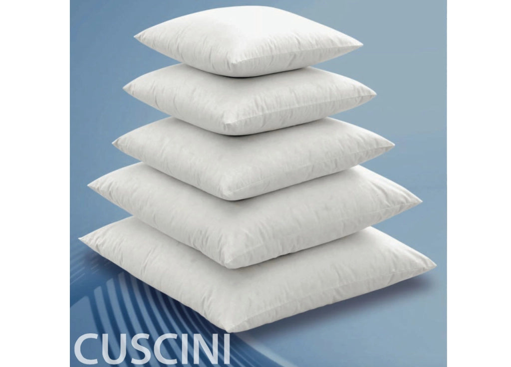 Imbottitura Anima Interna Per Cuscino Arredo In 100% Piuma D'oca Varie Misure - 65x65 - Cuscino