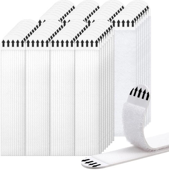 Strisce di fissaggio per foto acqua-resistenti, 72 pezzi, autoadesive, sicure per le foto, adesivo forte, resistente al calore, carico massimo 7,3 kg.