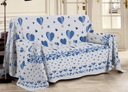 Telo Arredo Linea Pensieri Delicati In Cotone Disegno Mongolfiera Colore Blu - Singolo - Blu