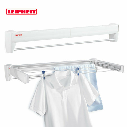 Leifheit Stendibiancheria a Parete Stendino a Muro Bagno Balcone Telegant 36