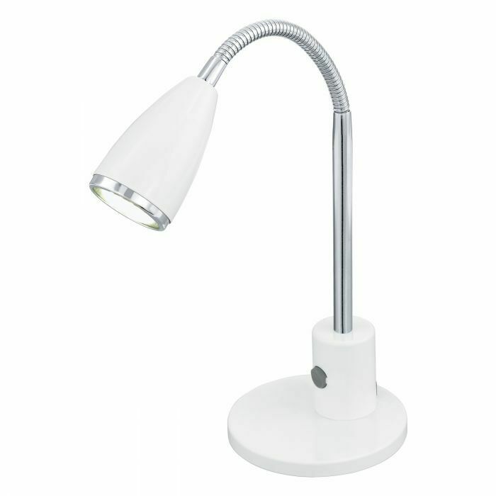 Lampada Scrivania Led Tavolo Ufficio Lettura Braccio Orientabile 3W Fox EGLO Colore Lampada: Bianca