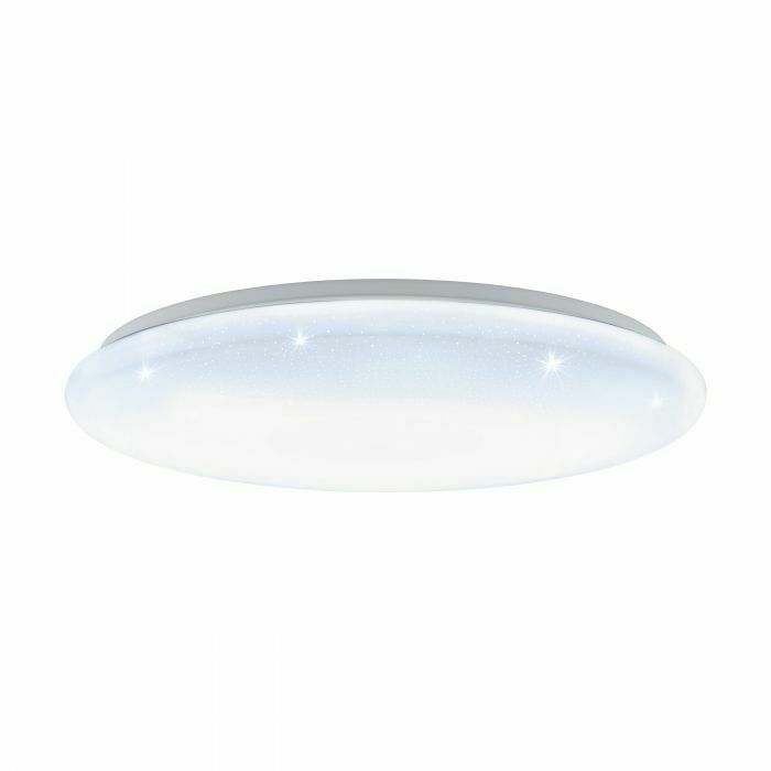 Plafoniera Applique Lampada Soffitto Bianca Telecomando Dimmerabile Giron S EGLO Dimensioni: Ø 57 cm - 40 W