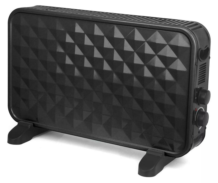 Termoconvettore Elettrico Stufa Stufetta elettrica Termosifone Virgo Chanel Nero