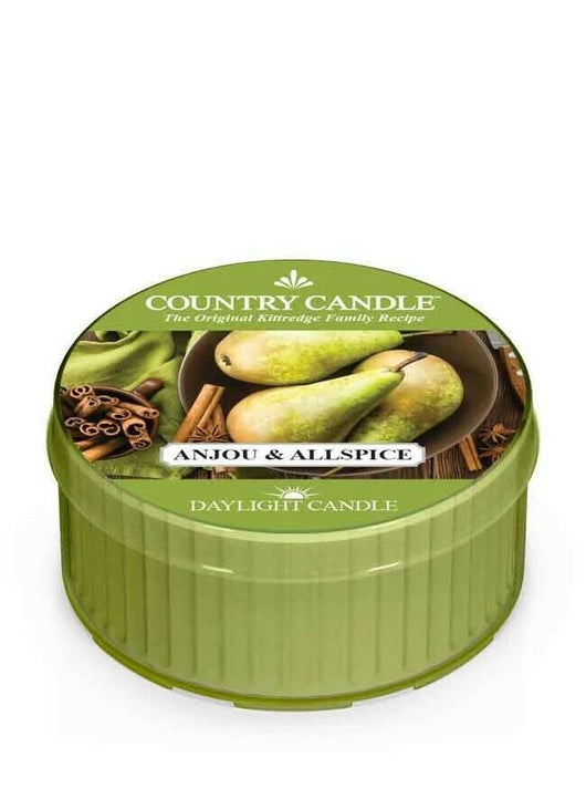 Candela Profumata Country Candle Giara Vetro Stoppino Fragranza Anjou Allspice Formato: DayLight