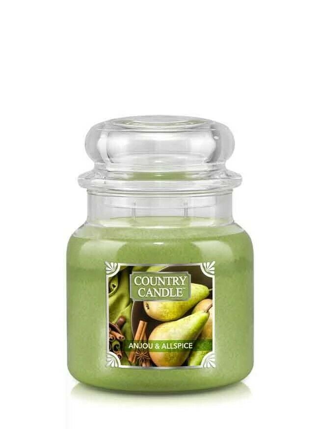 Candela Profumata Country Candle Giara Vetro Stoppino Fragranza Anjou Allspice Formato: Giara Media