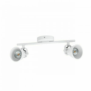 Faretto da Soffitto Led 2 Luci GU10 Bianco Lampada Plafoniera Interno Seras EGLO