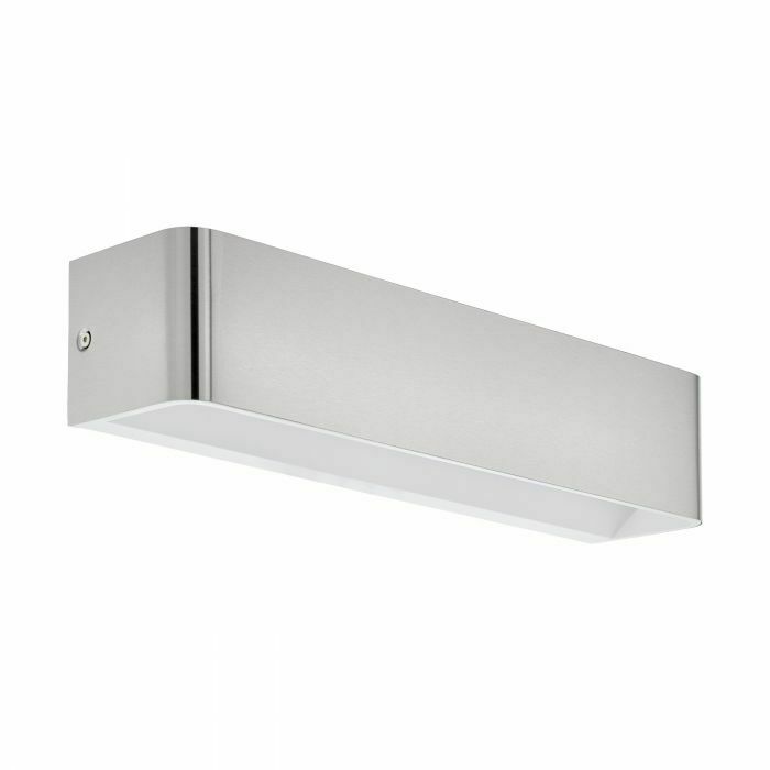 Applique Led Lampada Parete Illuminazione Interno Alluminio 365cm Sania 4 Eglo Color: Nickel Opaco